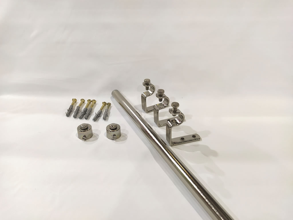 Barral de caño 5/8 plata satinada